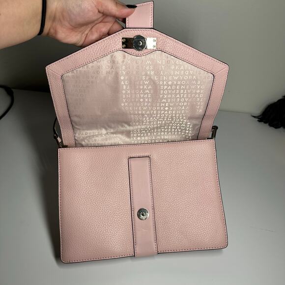 Kate Spade Parchment Drive Josephine Rose Jade Pebbled Leather Crossbody Purse - Picture 5 of 13